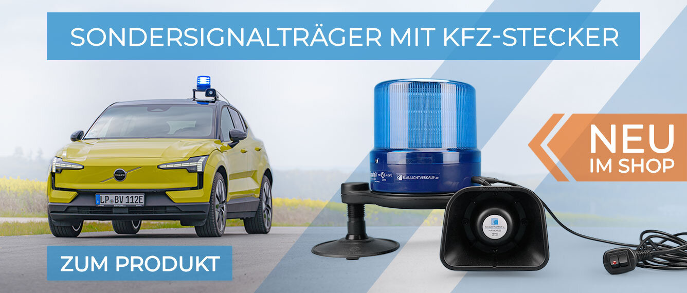 Sondersignalträger mit KFZ-Stecker