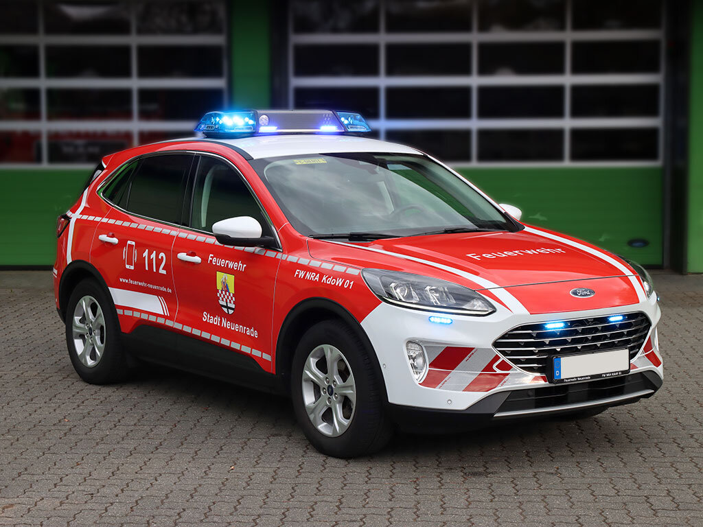 Ford Kuga mit Blaulichtbalken RTK 7