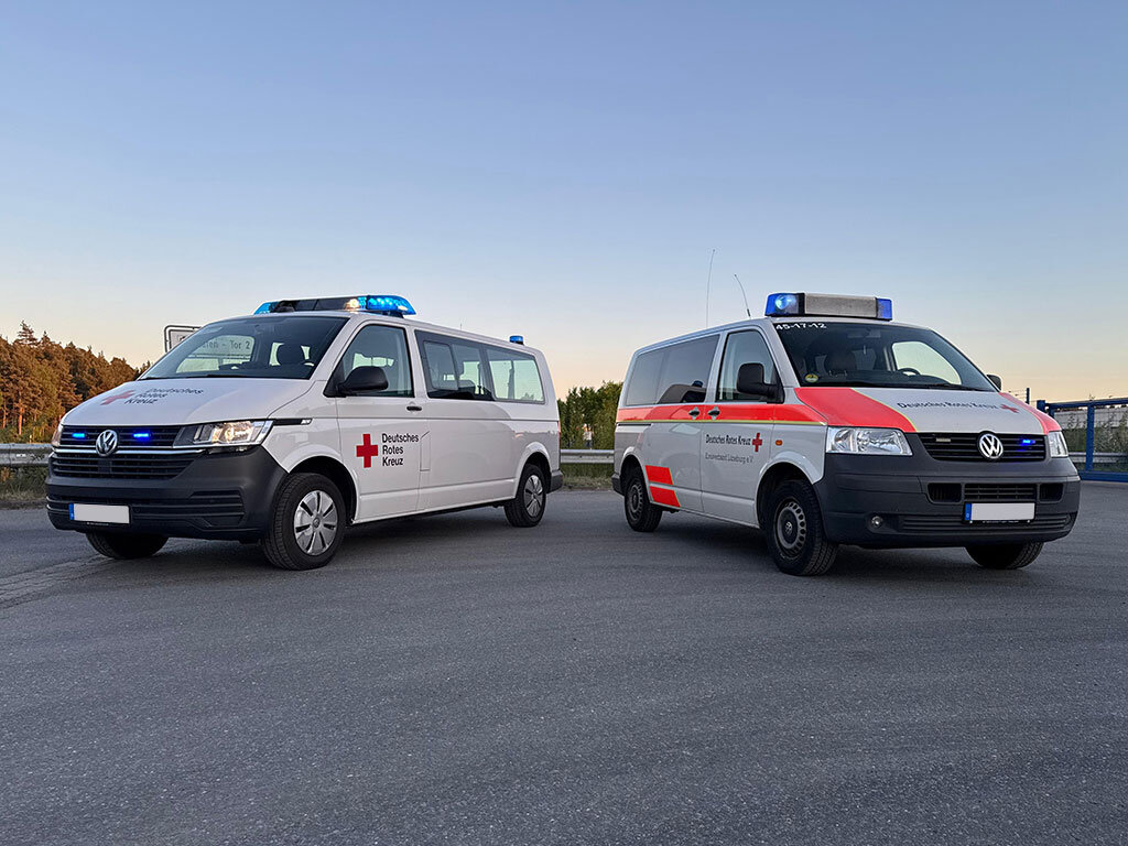 VW T6.1 und VW T5 des DRK Lüneburg