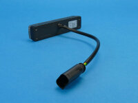 LED-Frontblitzer Sputnik SL, horizontal, blau, smoky