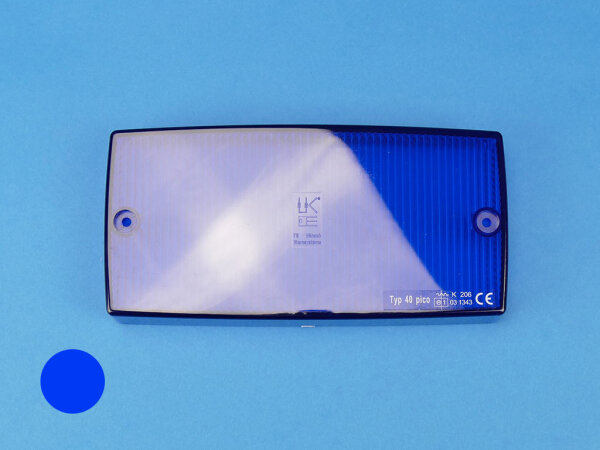 Deckglas Typ 40 Pico für Doppelblitz-Warnanlage