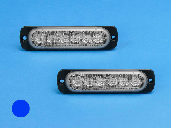 LED-Front-/Heckblitzer SuperThin ST6, blau