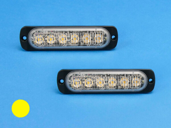 LED-Front-/Heckblitzer SuperThin ST6, gelb