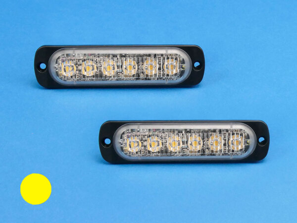 LED-Front-/Heckblitzer SuperThin ST6, gelb