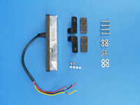 LED-Front-/Heckblitzer Edge Saber ES6, blau, Anbaumontage, vertikal