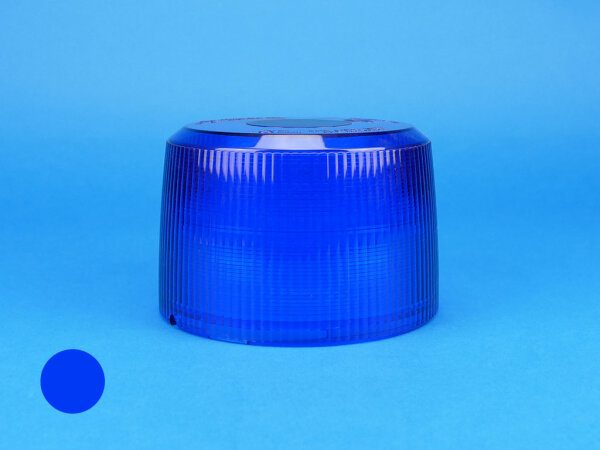 Lichthaube KLX, blau, geriffelt