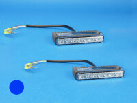 LED-Frontblitzer Sputnik Hybrid, horizontal, blau