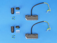 LED-Frontblitzer Sputnik Hybrid, horizontal, blau