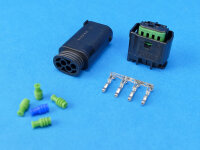 LED-Frontblitzer Sputnik Hybrid, horizontal, blau/gelb