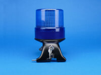 LED-Kennleuchte Comet B, blau, auf Kennleuchtenträger