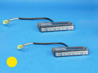 LED-Frontblitzer Sputnik Hybrid, horizontal, gelb