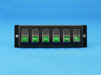 Schalteinheit 6-fach in DIN-Einbaurahmen, Baureihe 570, 12 V