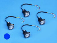 LED-Front-/Heckblitzerset CR06 HTB, blau, Einbaumontage