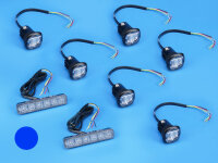 LED-Front-/Heckblitzerset CR06 HTB + CR06 Set, blau