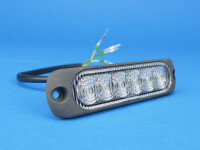 LED-Front-/Heckblitzer Sputnik Flat, blau, horizontal