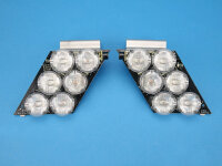 Zusatzblitzer ohne Blende mit Blinker, blau/gelb