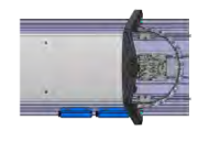 Lichtmodul Zusatzblitzer-Set, blau, 4-fach, hinten