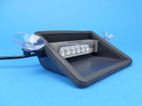 LED-Frontblitzer Sputnik Flat Mobil, blau, mit KFZ-Winkelstecker