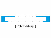 Zusatzblitzer, blau, 2 Paar, hinten