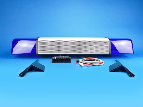 Komplettangebot #11 Lichtbalken RTK 6, Drehspiegel, 1.400 mm, interne Akustik, mit Halter für VW T5/T6