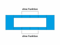 Trident LED-Warnbalken, 608 mm blaue Lichtscheibe, Zusatzmodule ohne Funktion