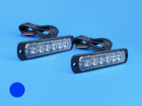 LED-Frontblitzer L52, blau, horizontal