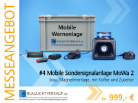 Mobile Warnanlage MoWa 2, Magnetmontage, frontal, mit...