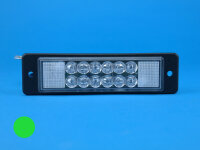 WL-LED Warnleuchte, grün, 12 V mit Einbaurahmen