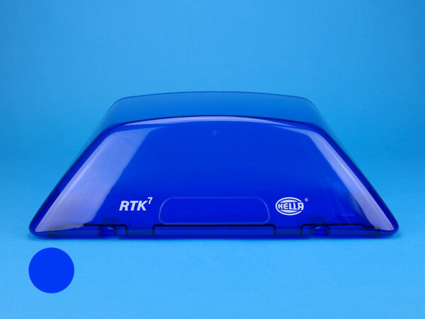 Lichthaube RTK 7, blau, Drehspiegel, ohne Fenster