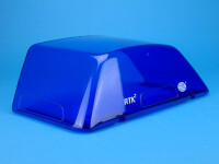 Lichthaube RTK 7, blau, Drehspiegel, mit Fenster