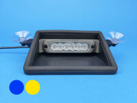 LED-Frontblitzer Sputnik Flat Mobil, mit KFZ-Winkelstecker