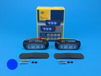 LED-Blitzkennleuchte BST, blau, 3-LEDs, Festmontage