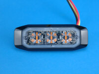LED-Blitzkennleuchte BST-Slim, gelb, 3-LEDs, Festmontage