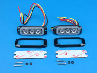 LED-Blitzkennleuchte BST-Slim, blau, 3-LEDs, Festmontage