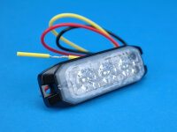 LED-Blitzkennleuchte BST-Slim, blau, 3-LEDs, Festmontage