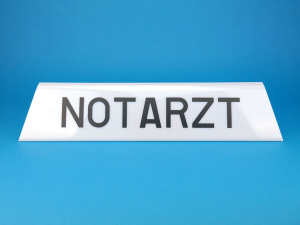 Blende "NOTARZT", für RTK 7, 1.100 mm, bedruckt