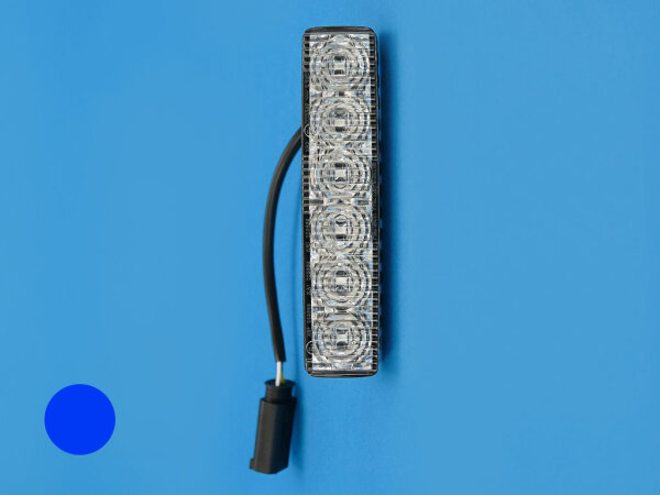 LED-Frontblitzer Sputnik SL, vertikal, blau, Ersatzteil, 1 Stück