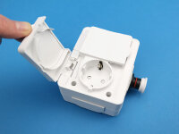 DEFA Steckdose, PlugIn, weiß