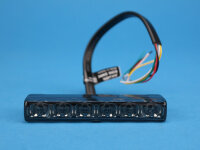 LED-Front-/Heckblitzer Edge Dagger ED6, blau, getönte Scheibe