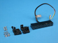 LED-Front-/Heckblitzer Edge Dagger ED6, blau, getönte Scheibe