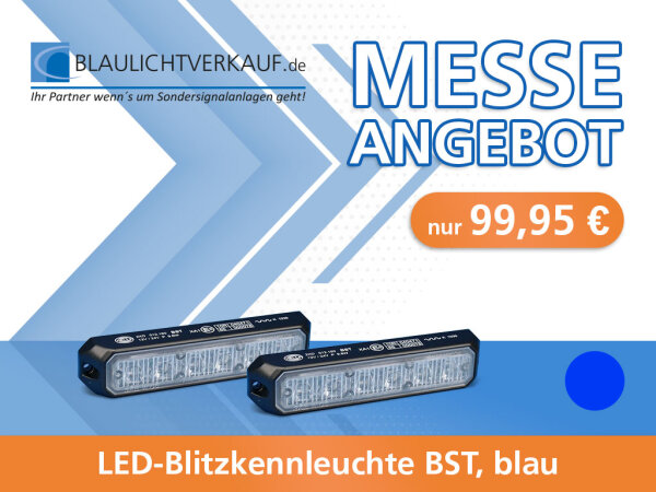 Messeangebot #09: LED-Frontblitzer BST, blau, Festmontage, T/N
