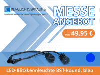 Messeangebot #11: LED-Blitzkennleuchte BST-Round, blau,...