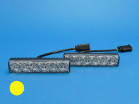 LED-Front-/Heckblitzer Sputnik SL, horizontal, gelb