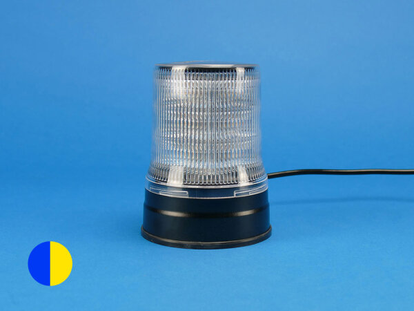 LED-Kennleuchte Movia SL, blau/gelb, Magnetmontage, CAN 447