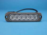 LED-Front-/Heckblitzer Sputnik Flat, blau, horizontal