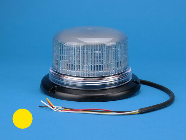 LED-Kennleuchte B16, gelb, Anbaumontage, Haube: klar