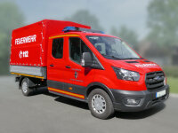 Fahrzeug Ford Transit mit Blaulichtbalken RTK 7, 1.400...