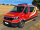 Fahrzeug Ford Transit mit Blaulichtbalken RTK 7, 1.400 mm, blau und Kennleuchte Comet, blau, hinten