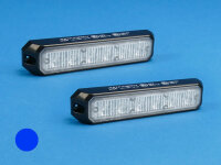 LED-Front-/Heckblitzer MiniStealth MS6, blau, Festmontage