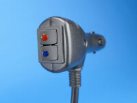 Anschlussstecker der mobilen Licht- und Tonanlage Winsig M mit Schaltern